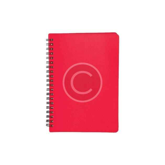 Red Spiral Notebook, 200 Sheets