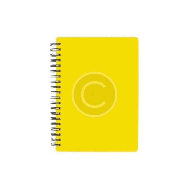 Yellow Spiral Notebook, 200 Sheets